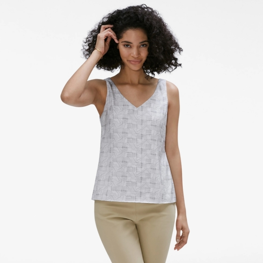 MM Lafleur The Crawford Top—Pencil Plaid